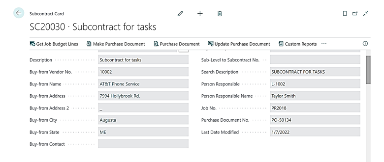 Subcontract